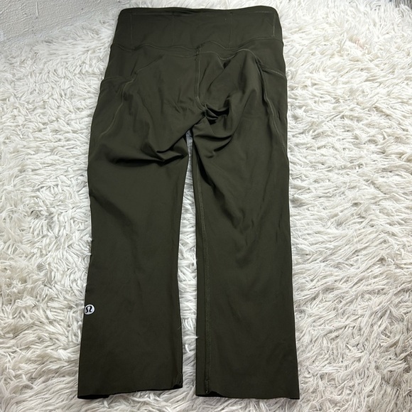 Lululemon Fast and Free Crop II 19" *Non-Reflective Dark Olive - Picture 4 of 6